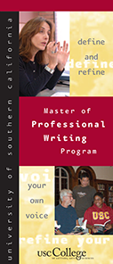 Brochure Design - USC Master of Professional Writing